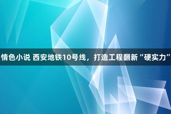 情色小说 西安地铁10号线，打造工程翻新“硬实力”