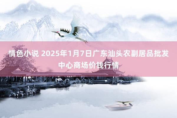 情色小说 2025年1月7日广东汕头农副居品批发中心商场价钱行情